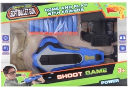 Skumpistol med håndholder og beskyttelsesbriller