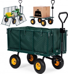 Have transportvogn MultiGarden med åbne sider og store oppustelige hjul