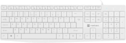 Hvidt tastatur Natec Nautilus med numerisk del