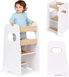 Montessori køkkenhjælper til børn ECOTOYS, justerbart læringstårn