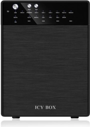 Eksternt RAID-system 4×3,5" ICY BOX til HDD, USB 3.0 og eSATA