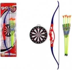 Plastik børnesæt med bue og pile TEDDIES