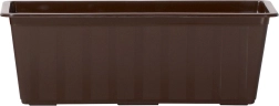 Plastisk altankasse 80 cm brun