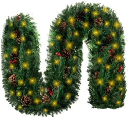 Juleguirlande 270 cm med LED-lys RUHHY