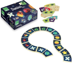 Rumdægge domino for børn