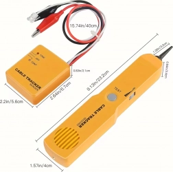 Kabelsøger og -tester med tonesonde RJ11 i etui