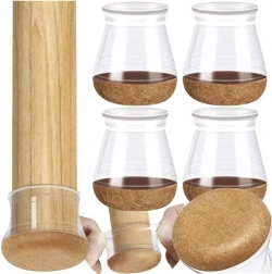 silikoneovertræk til stolben med filt 13–23 mm, sæt 4 stk. RUHHY