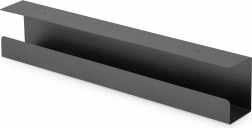 Stål kabelkanal under bord, 60 cm, sort