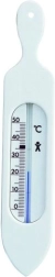 Badeværelsestermometer 19 cm – Hvid