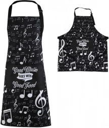 Forklæde i tube med node-motiv