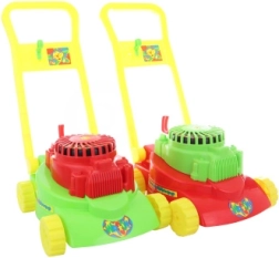 Legetøjsplæneklipper med sammenklappeligt håndtag – mix af farver