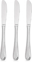 Sæt af stålfarvede spisebords-knive SIREN, 3 stk.