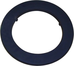 Røgring 125 mm, tykkelse 1,0 mm, sort