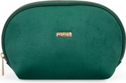 Rejsetoilette taske rund Plus Velvet grøn