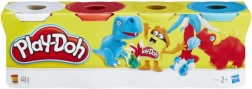 Play-Doh modellervoks, sæt med 4 bøtter, 448 g – Dinosaurer