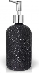 Glas sæbedispenser, grå, 450 ml