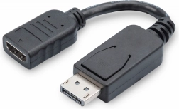 Adapter DisplayPort til HDMI, 1080p 60 Hz, sort, 0,15 m