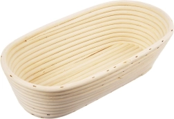 Rattan hævekurv til brød 1 kg, 26 × 13 × 9 cm