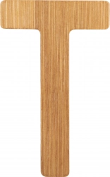 small foot bambusbogstav T