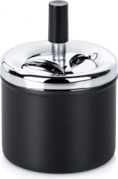 Metallisk lukbar drejeaskebæger sort 9,5 × 13 cm