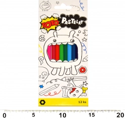 Sekskantede farveblyanter 12 stk