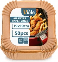 Papirindsatser til airfryer 19 × 19 cm, 50 stk Vilde