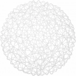 Papir rund bordunderlag 35 cm hvid