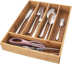 Bambusbestikindsats til skuffe 35 × 26 cm