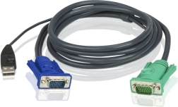 Kabel til KVM‑switch USB 3‑i‑1 SPHD