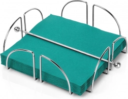 Stålserviet holder med trykstang 18 × 18 cm