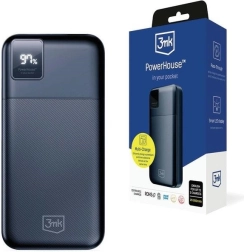 Powerbank 3mk PowerHouse 20000 mAh med hurtigopladning QC 3.0 og PD