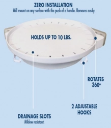 Drejeligt hjørnehylde