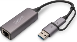 Digitus USB-C til USB-A adapter til RJ45 2,5 Gigabit Ethernet