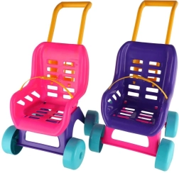 Teddies dukkevogn Buggy Sport pink‑lilla