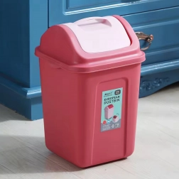 Smal plastaffaldsspand med vippe­låg 10 l