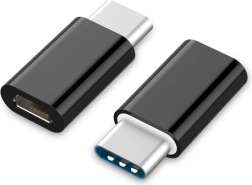 USB-C til microUSB-adapter (F) sort