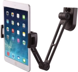 Vægmonteret tabletholder 4,7–12,9" med justerbar arm – sort