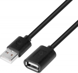 USB-forlængerkabel 1,8 m sort