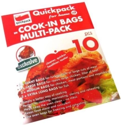Bageposer i mix af størrelser med lukkeklips, 10 stk.