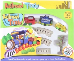 Togbane med optrækslokomotiv og 2 vogne