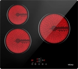 induktions-glaskeramisk kogeplade IsEasy med 3 zoner 5.500 W