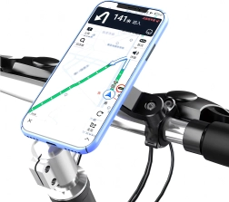 Telefonholder til cykel og motorcykel med vibrationsdæmpning
