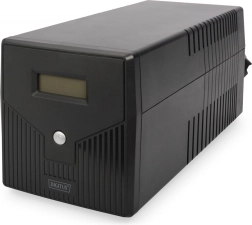 nødstrømsforsyning ups line-interactive med lcd 1500 va / 900 w, 4× schuko, avr, usb, rs232, rj45