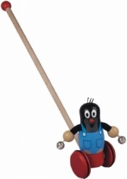 Træskubbende legetøj Krteček med klokker