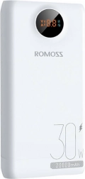 Powerbank Romoss 20000 mAh 30 W hvid