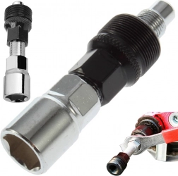 Krankarmsaftrækker til firkant (square taper), 15 mm, stål