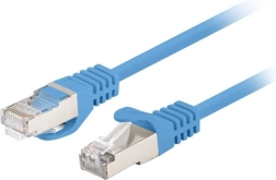 Patchcord Cat.6 FTP 1 m – sæt 10 stk., blå