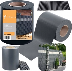 Grafit hegnsbånd med UV-beskyttelse og 20 klips