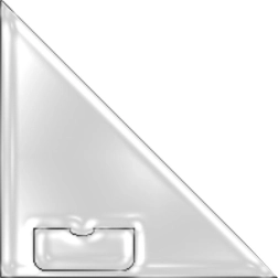 Selvklæbende hjørner med visitlomme, 6 stk.