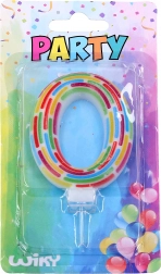 Festlys nummer 0 med striber